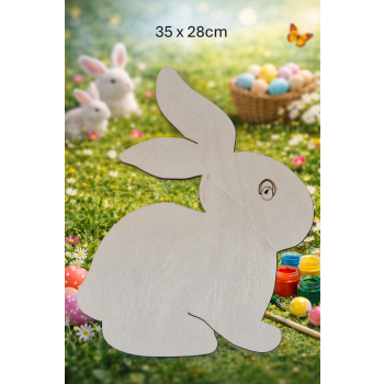 Królik 2 35cm z oczkiem, królik 35cm z oczkiem, sklejka 3mm